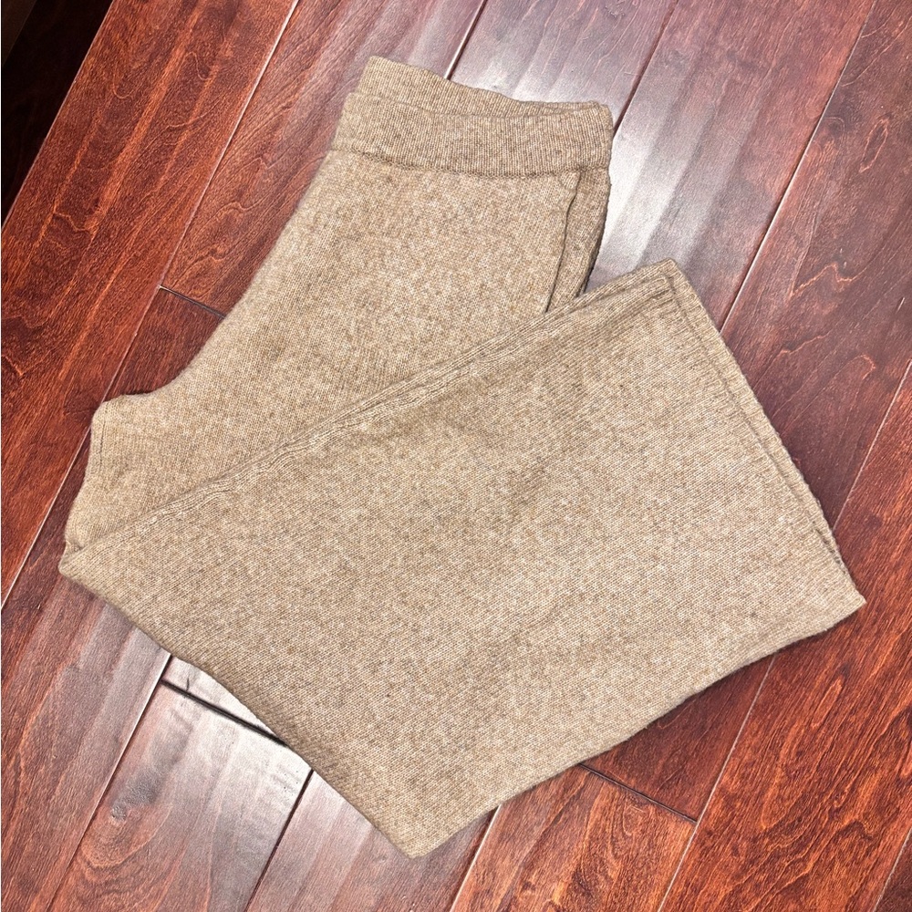 Cozy Tan Knit Pants